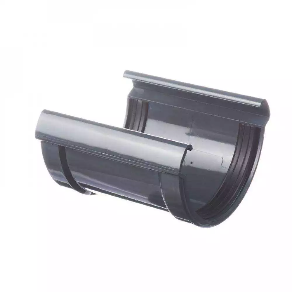 Соединитель желобов Docke LUX (140 мм) графит, карбон, шоколад, пломбир