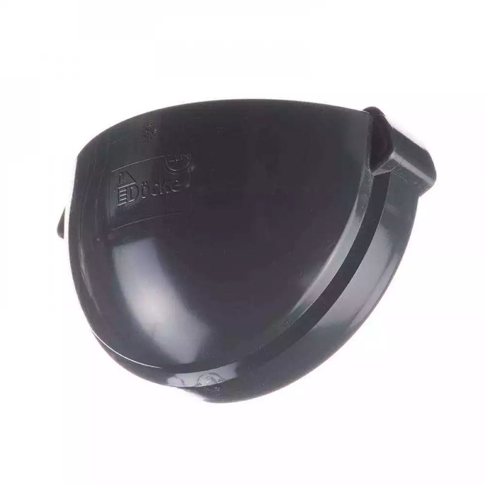 Заглушка желоба Docke LUX (140 мм) графит, карбон, шоколад, пломбир