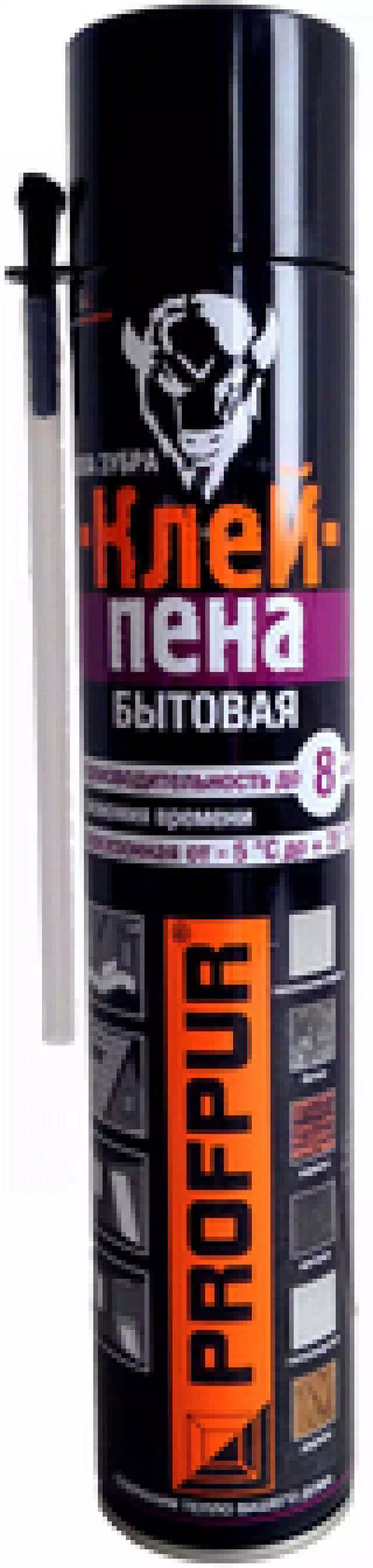 КЛЕЙ-ПЕНА PROFPUR бытовая, 750 МЛ