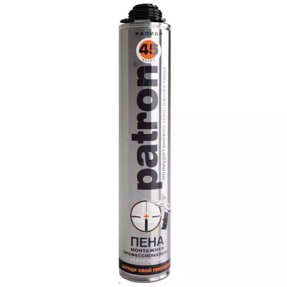 Пена монтажная проф. всесезон. PATRON ultra 45, 750мл./750гр