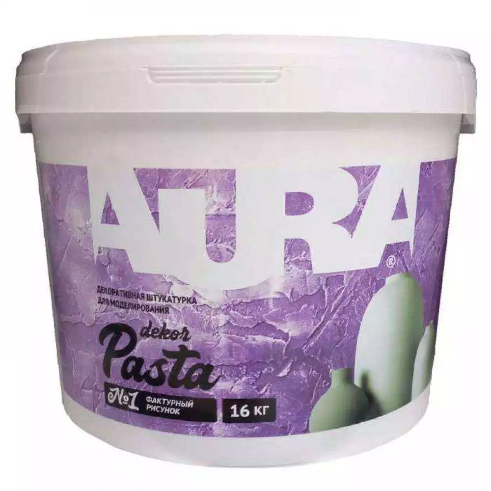  Штукатурка декоративная Aura Dekor Pasta №1 16 кг белая