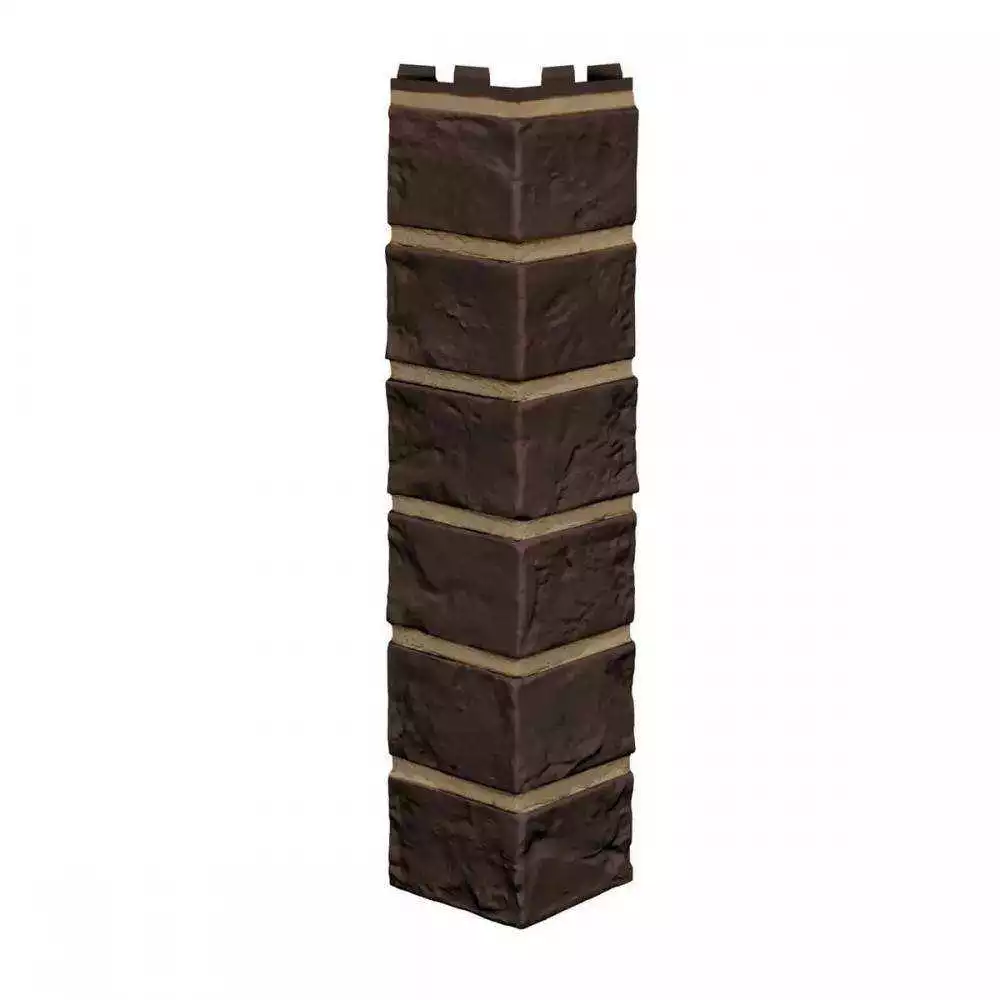 Угол наружный ТЕХНОНИКОЛЬ ОПТИМА Кирпич Темно-коричневый