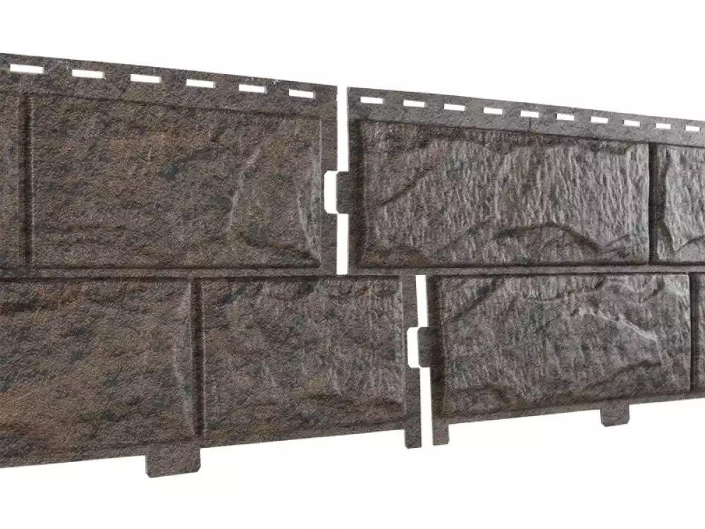 Сайдинг STONE-HAUSE "Камень" (жженый, золотистый,  изумрудный)