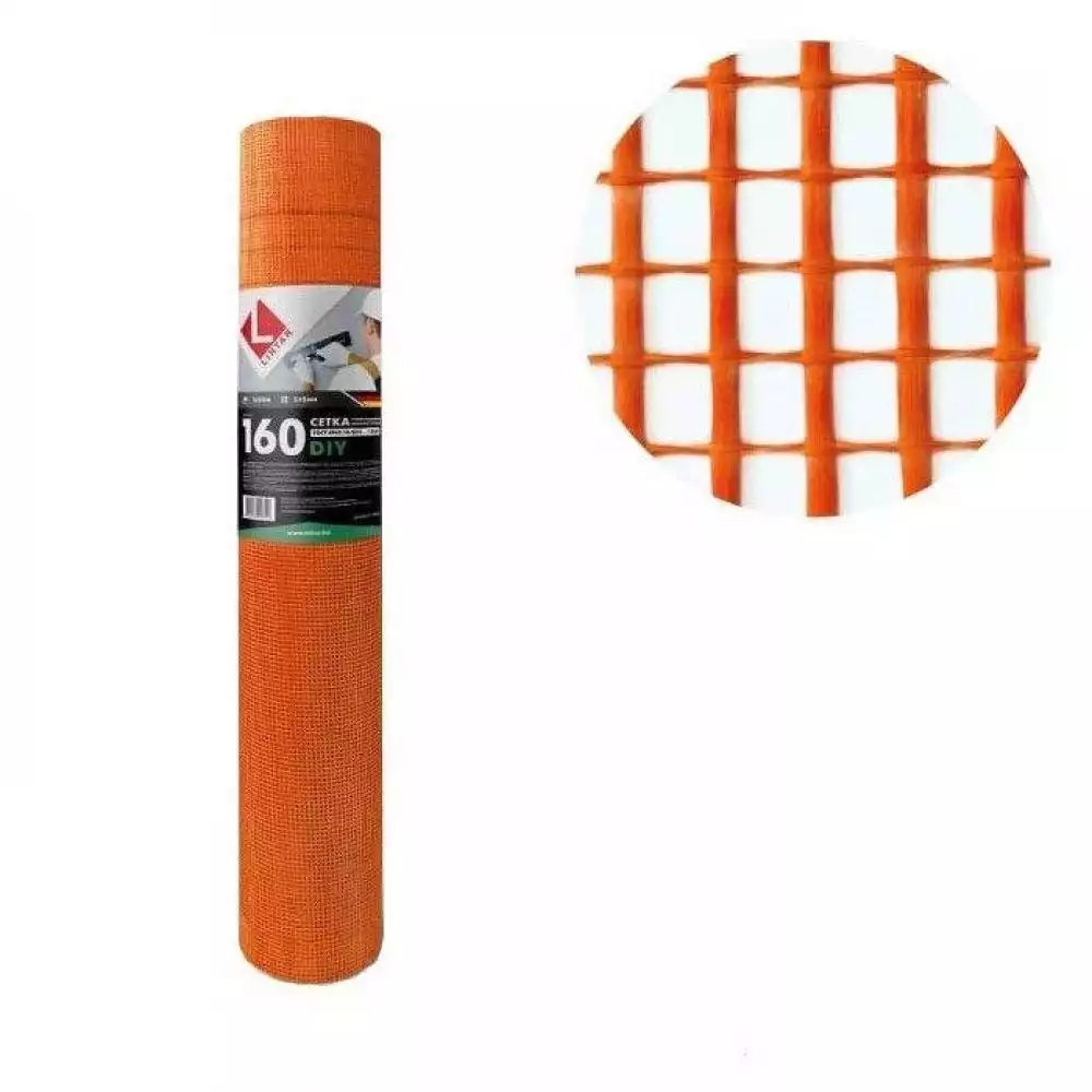 Стеклосетка Lihtar 5*5 мм 1*50 м оранжевая