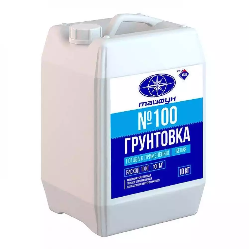 Грунтовка Тайфун Мастер №100 белая 10 кг