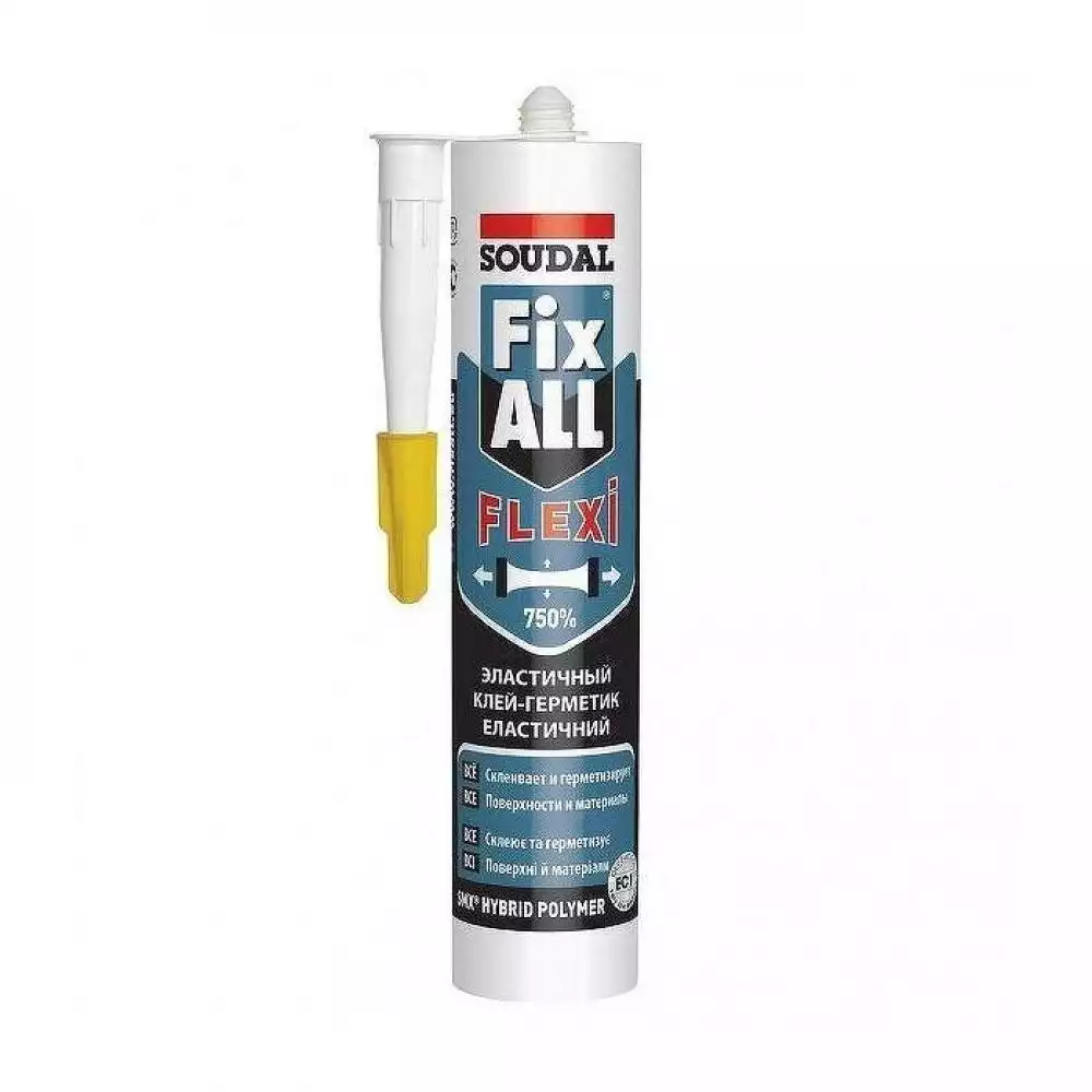 Клей-герметик Soudal Fix All Flexi гибридный 290 мл белый