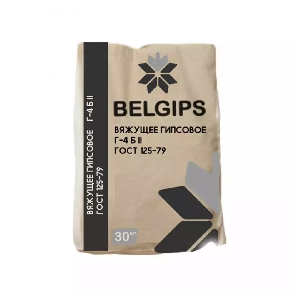 Вяжущее гипсовое Г-4 БII в мешках 30 кг